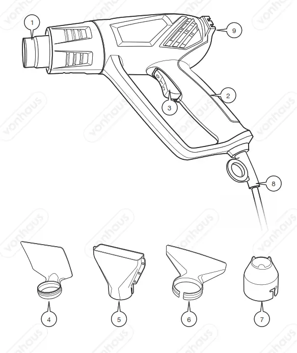 VonHaus 2500387 Ivory Pop up Gazebo -Fig