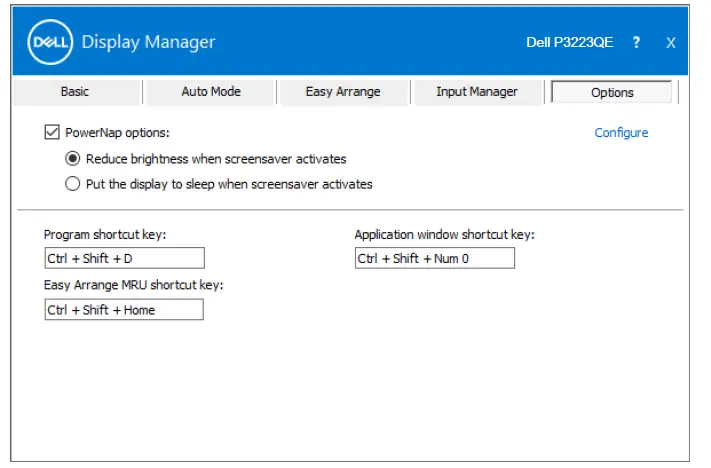 DELL P3223QE Display Manager 15