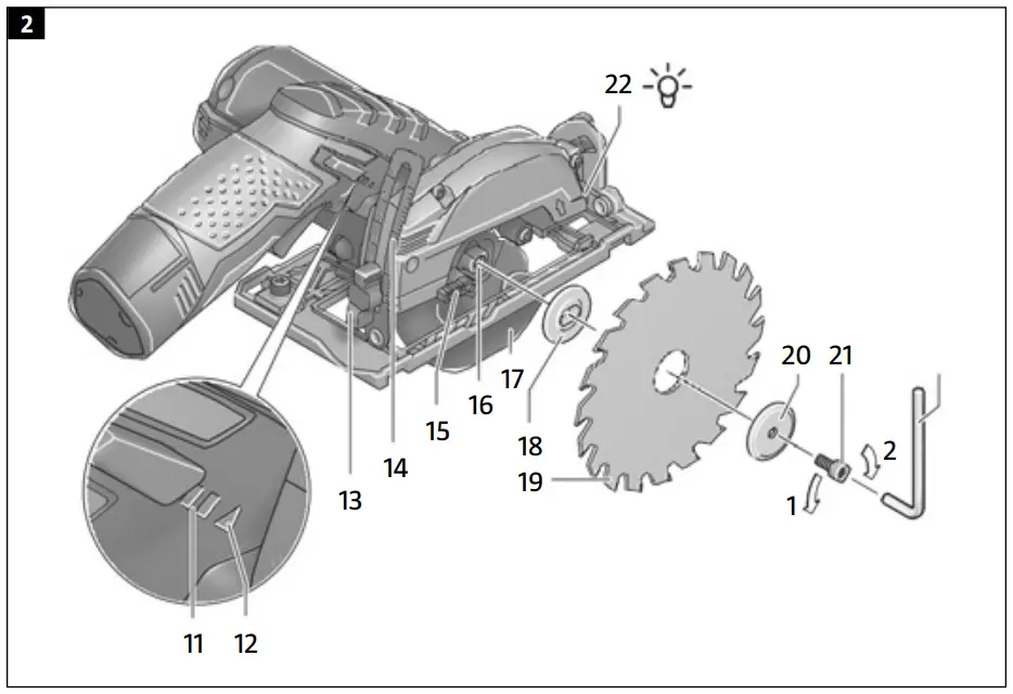 MEEC TOOLS 019803 Circular Saw - Fig 2