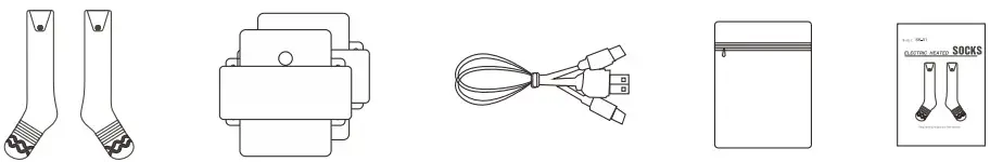 HIRAETHORE SK 01 Electric Heated Socks - Figure 1