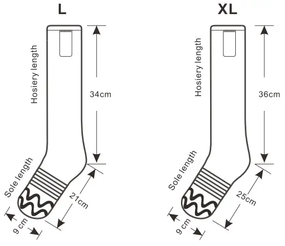 HIRAETHORE SK 01 Electric Heated Socks - Figure 3