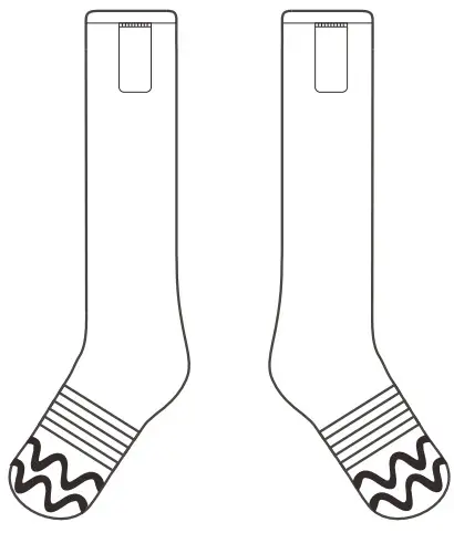 HIRAETHORE SK 01 Electric Heated Socks