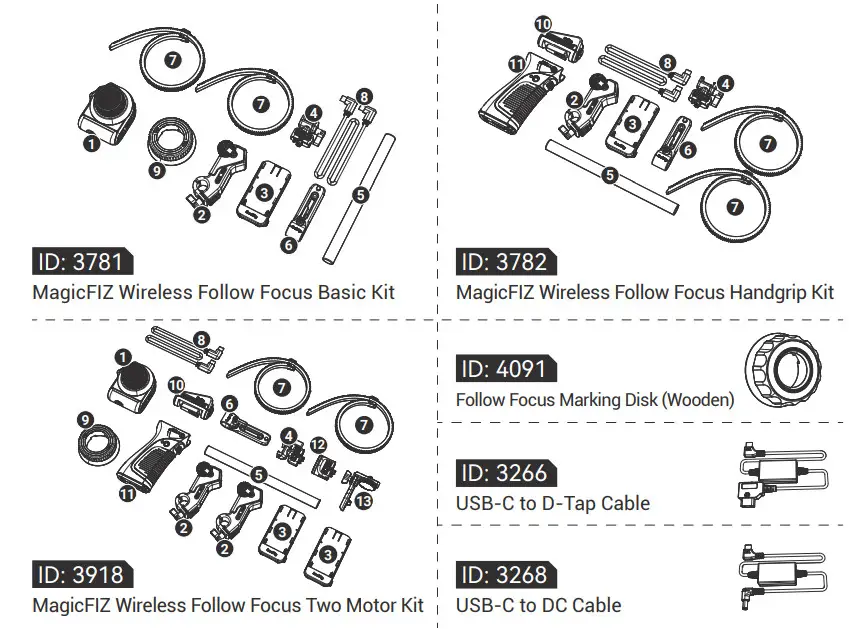 SmallRig 3782 MagicFIZ Wireless Follow Focus Handgrip Kit - Figure 1