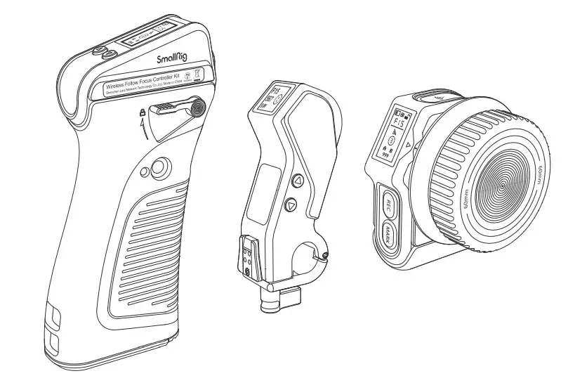 SmallRig 3782 MagicFIZ Wireless Follow Focus Handgrip Kit