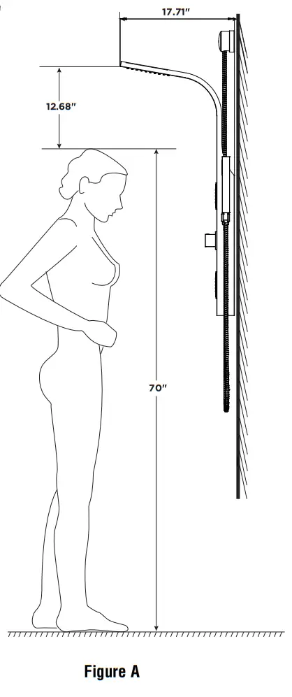 ANZZI Aura Shower Panel - Mounting the Brackets of the Shower Panel Mounting the Brackets of the Shower Panel