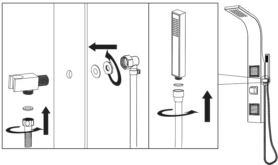ANZZI Aura Shower Panel - STEP 3 4