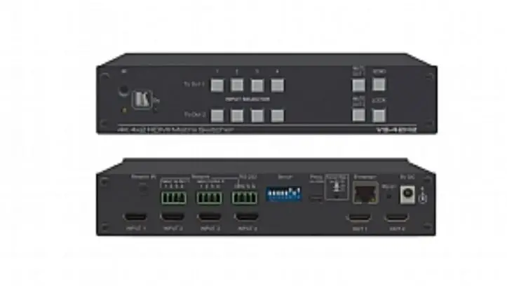 KRAMER VS-42H2 4x2 4K HDR HDMI HDCP 2.2 Matrix Switcher - overview