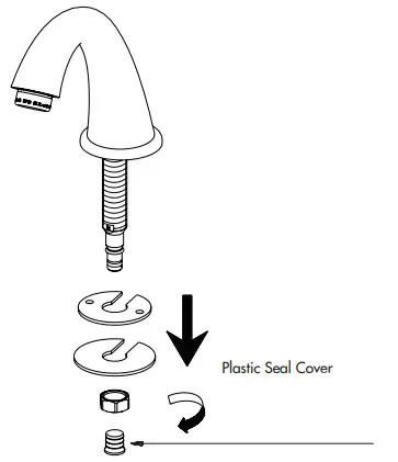 PROFLO PFWSC5260 Two Handle Lavatory - Plastic Seal Cover