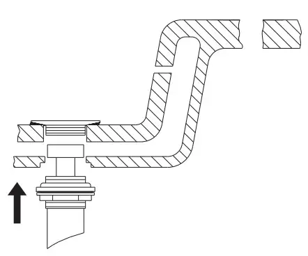 PROFLO PFWSC5260 Two Handle Lavatory - drain body (7) up through