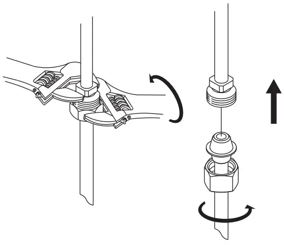 PROFLO PFWSC5260 Two Handle Lavatory - wrench and slip