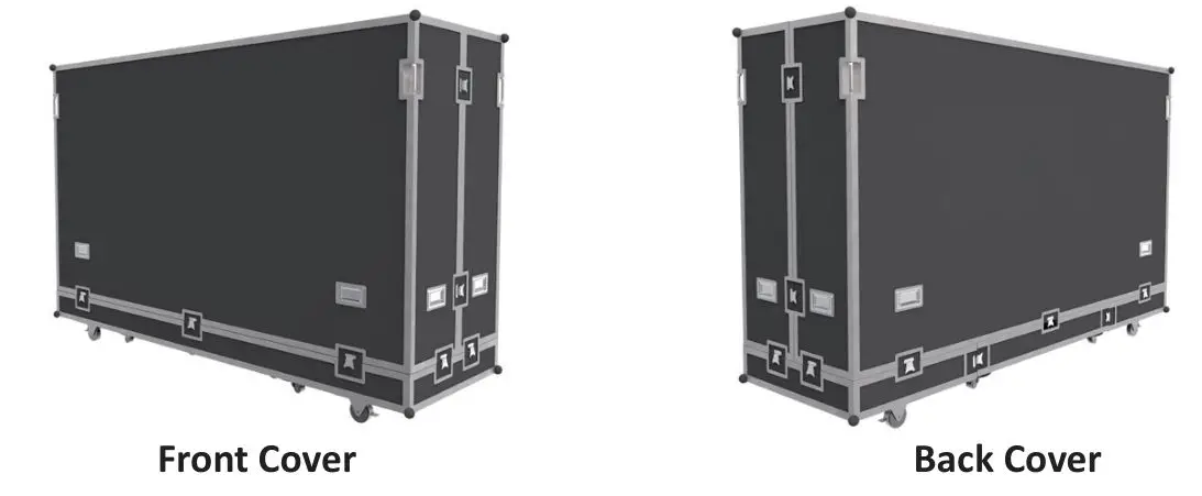 ViewSonic LDS135-151 All-in-One Direct View LED Display Solution kit - After the flight case is moved to the designated location