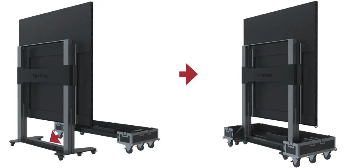 ViewSonic LDS135-151 All-in-One Direct View LED Display Solution kit - Ensure that the display is OFF, and the Accessories box is placed in the grid