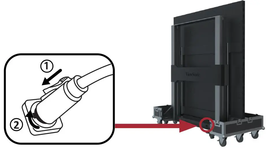 ViewSonic LDS135-151 All-in-One Direct View LED Display Solution kit - Take the power cord out of the accessory box