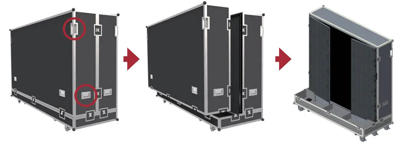 ViewSonic LDS135-151 All-in-One Direct View LED Display Solution kit - Two people will need to grip the handles