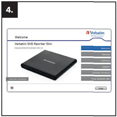 Verbatim 98938 External Slimline CD DVD Writer - Figure 4