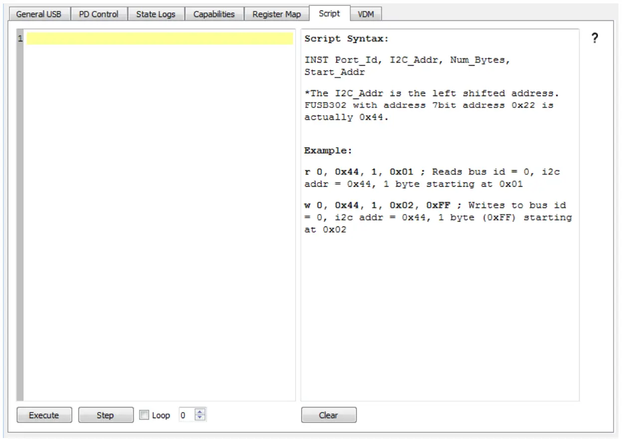 Figure 10. Script Tab