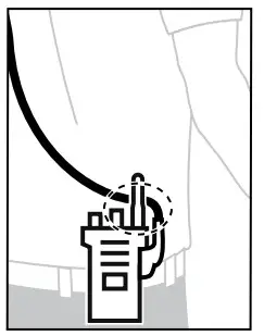 motorola 3-Wire xL Clear Tube Earpiece - Not Recommended