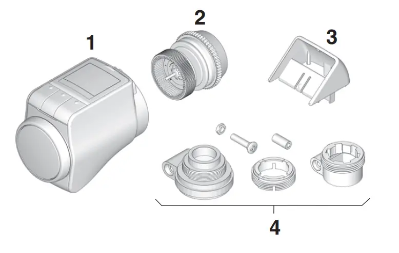 Honeywell HR30 Electronic Radiator Controller - Scope of delivery