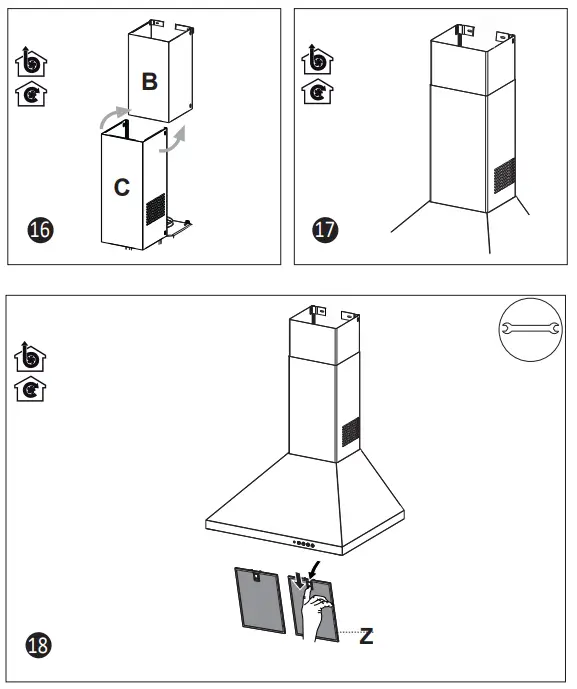 beko CWB 6441 WN Cooker Hood - Fig 13