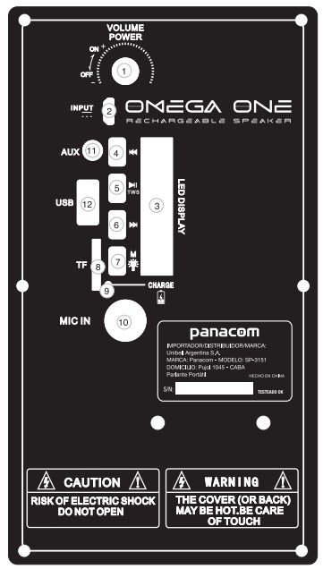 panacom OMEGA ONE SP-3151 - FEATURES