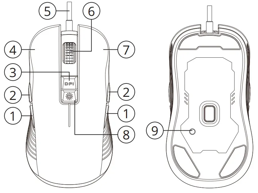 Kruger Matz KM0752 Warrior Gaming Mouse -