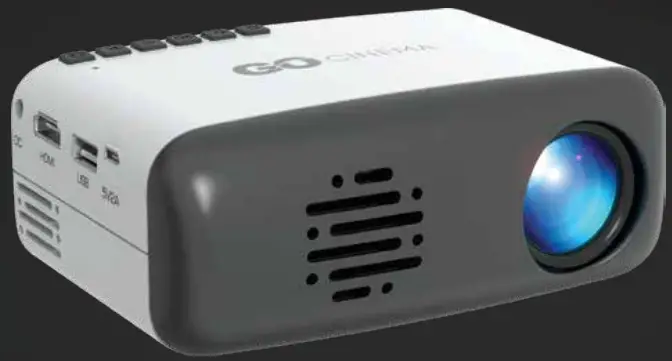 Tzumi 7810 LED Home Cinema Projector HD 1080p -