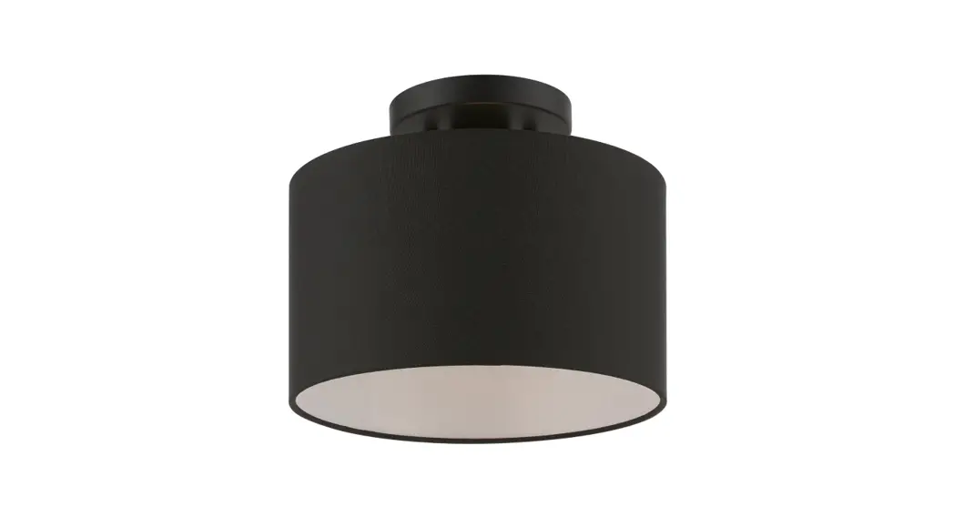Livex Lighting 45662-04 45662-04 1 Light Black Small Semi-flush Mount Instruction Manual Livex Lighting 45662-04 45662-04 1 Light Black Small Semi-flush Mount Instruction Manual