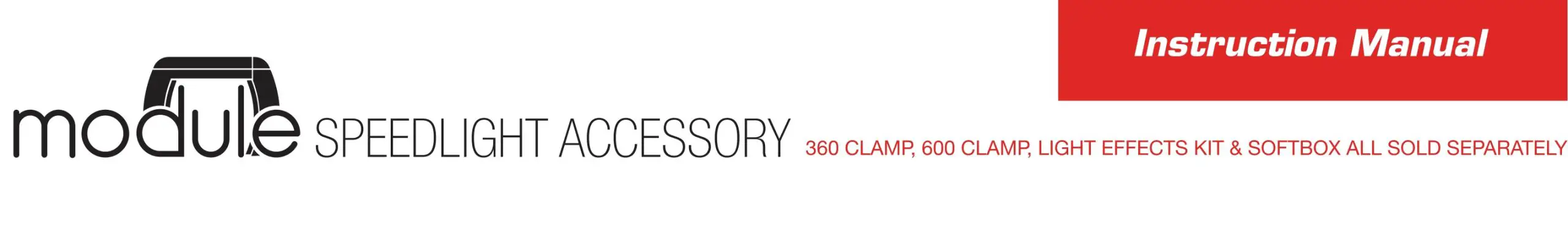 hahnel 360 Clamp Light Effects Kit and Module Softbox Instruction Manual