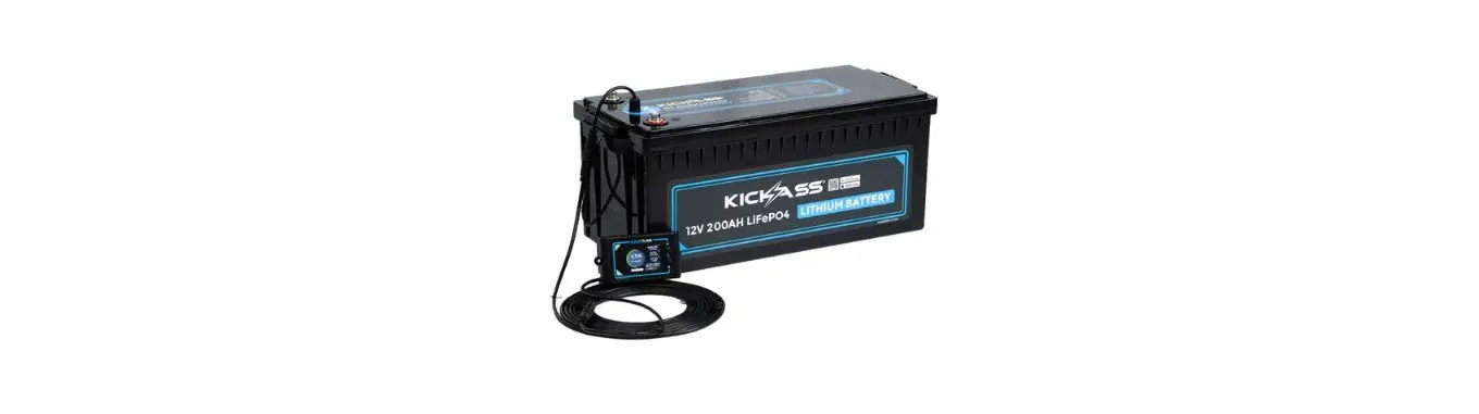 Kickass Ka12120-lion 12v 120ah Lifepo4 Slimline Lithium Battery And Remote Display Unit User Manual