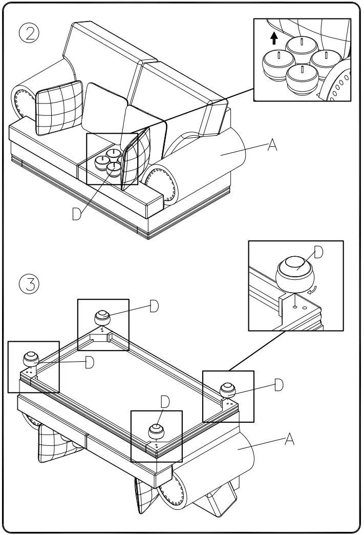ASHLEY 1510435 Harleson Stationary Fabric Loveseat - fig 3