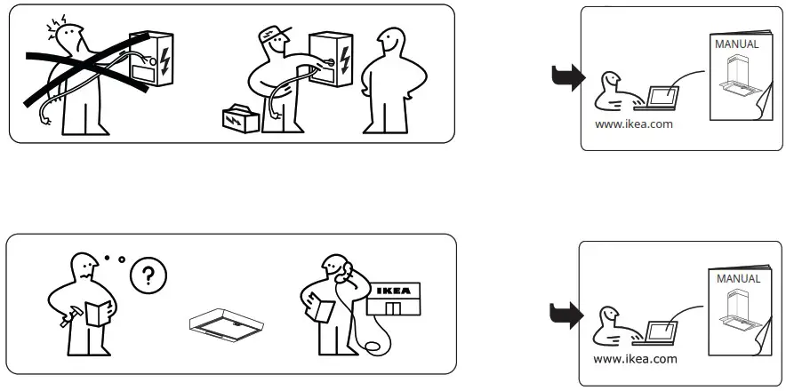 IKEA 605 269 95 BALANSERAD Wall Mounted Extractor Hood - overview 4