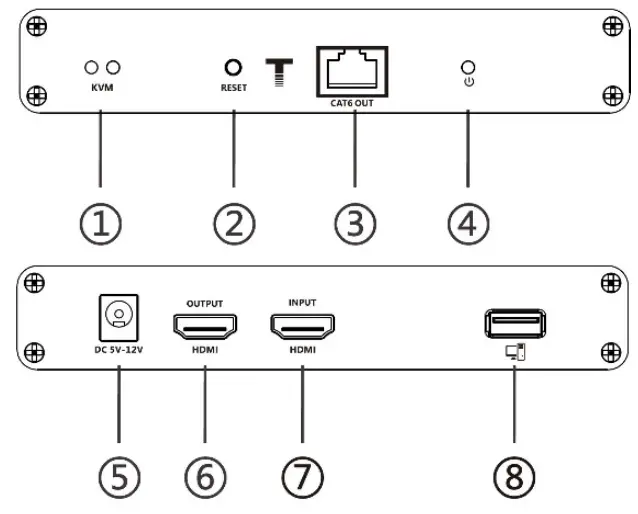 DIGITUS DS-55513 4K HDMI KVM Extender Set, 70 m - fig 7