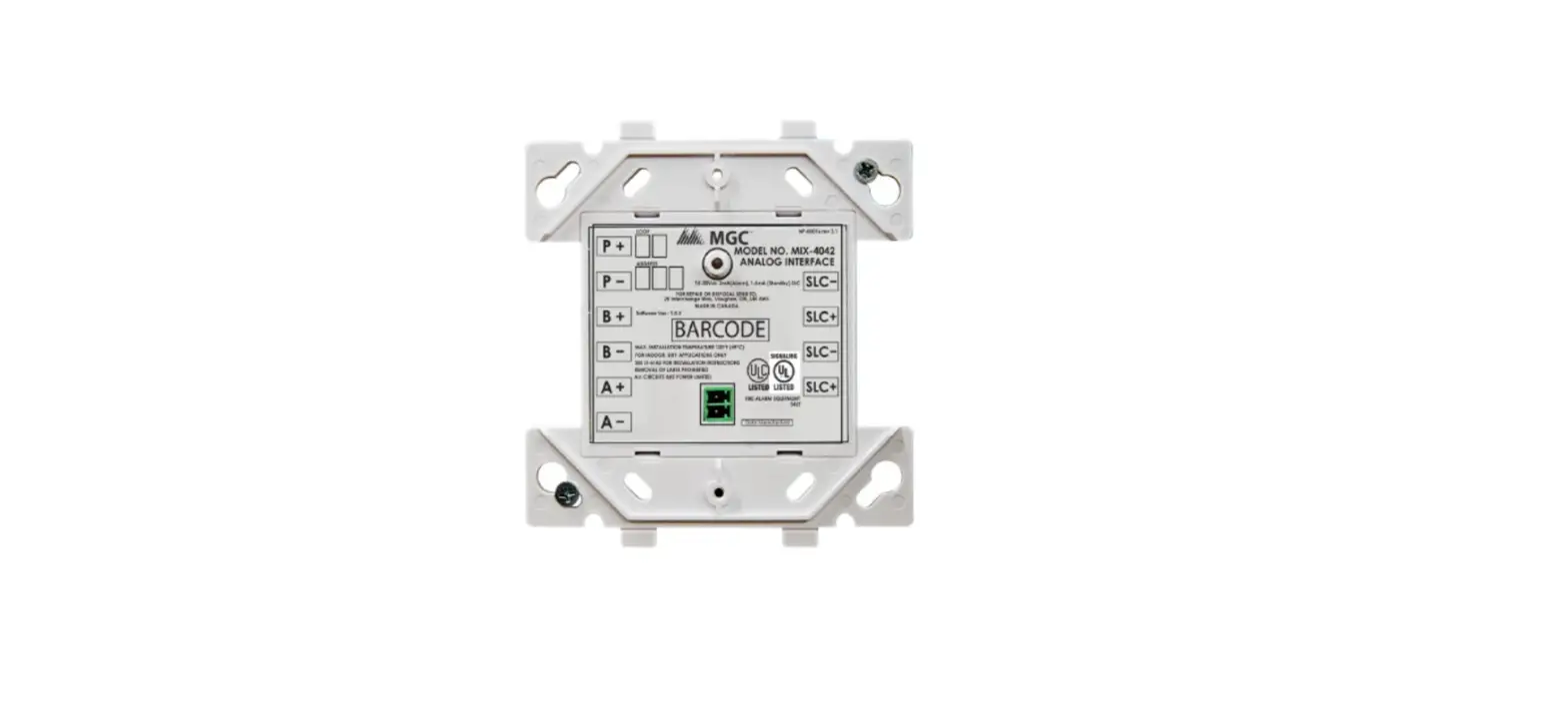 Mgc Mix-4042 Conventional Zone Module Instruction Manual