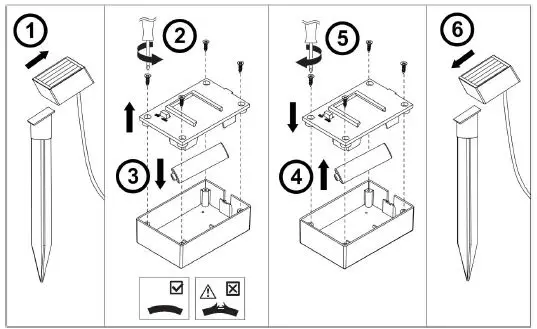 WeTeLux-967675-LED-Solar-Spikes-2