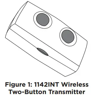 DMP 1142 Two-Button Transmitter - figure 1
