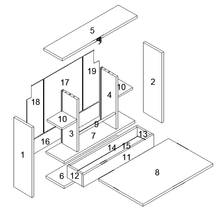 JAXSUNNY HG61Y0994 Wooden Drop Leaf Table with Storage Drawer and Shelves 2