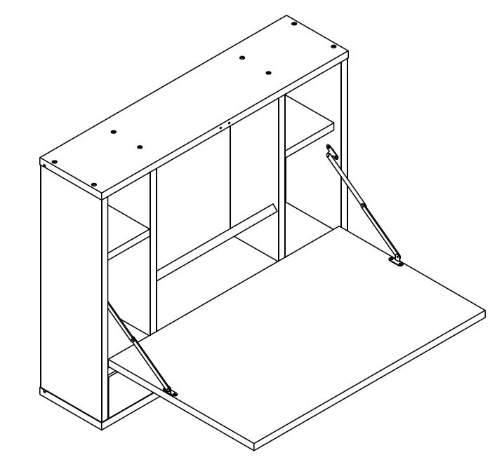 JAXSUNNY HG61Y0994 Wooden Drop Leaf Table with Storage Drawer and Shelves