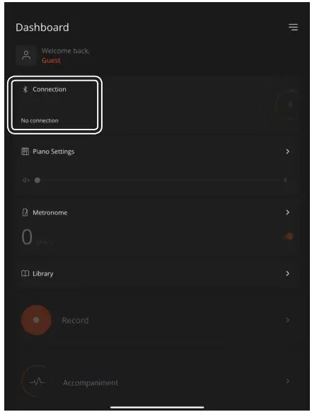 Roland GP 9 Digital Grand Piano - Connecting the Piano and a Mobile Device via Bluetooth 12
