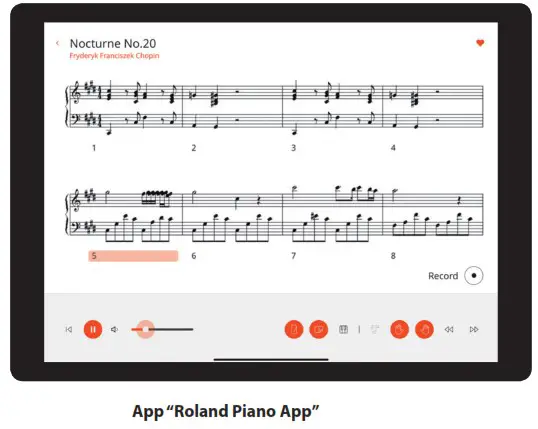Roland GP 9 Digital Grand Piano - Connecting the Piano and a Mobile Device via Bluetooth 2