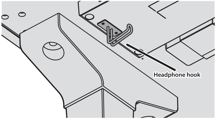 Roland GP 9 Digital Grand Piano - Headphone hook