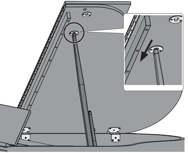 Roland GP 9 Digital Grand Piano - into place