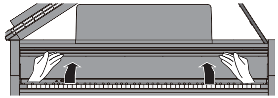 Roland GP 9 Digital Grand Piano - keyboard cover