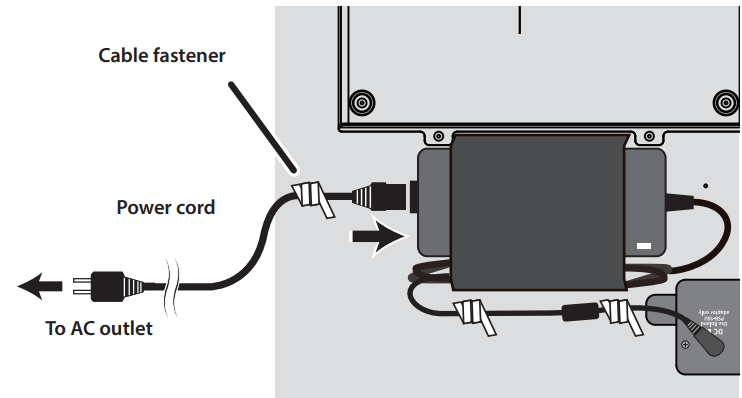 Roland GP 9 Digital Grand Piano - power cord 2