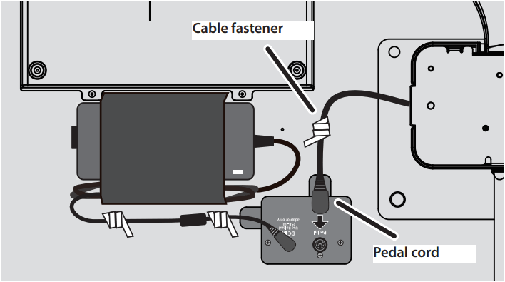 Roland GP 9 Digital Grand Piano - power cord