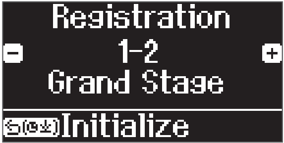 Roland GP 9 Digital Grand Piano - settings you registered