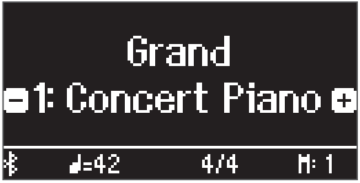 Roland GP 9 Digital Grand Piano - tone button