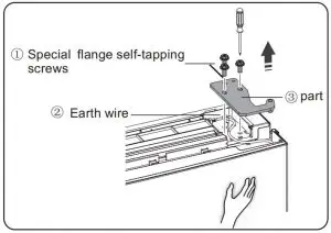 FIG 10 Reversing the door