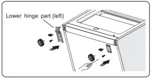 FIG 18 Reversing the door
