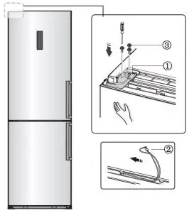 FIG 22 Reversing the door