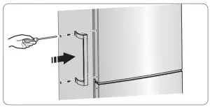 FIG 4 Installing the door handles